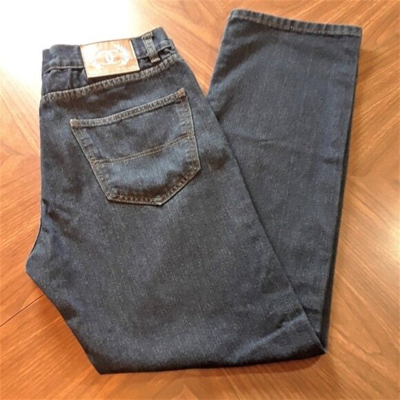 Cambridge Classic Men's 5 Pocket Dark Wash Jeans - Picture 4 of 8